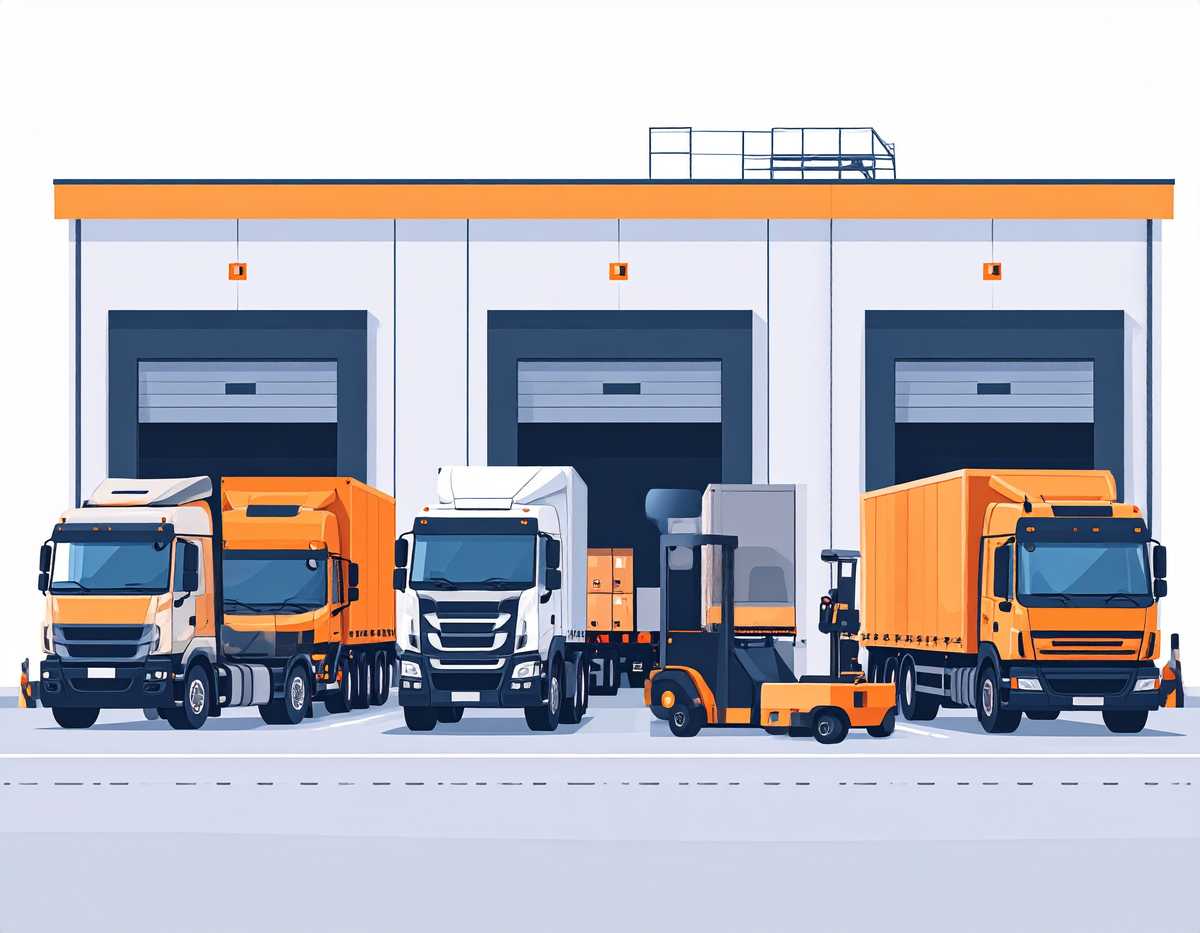 Symbolgrafik Laderampen/ Lkw-Docks