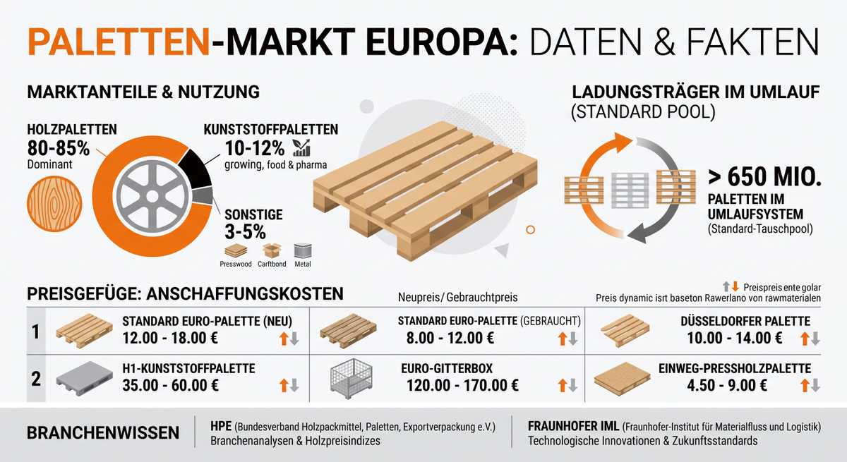 Marktzahlen zur Palette. Grafik: Erstellt mit KI