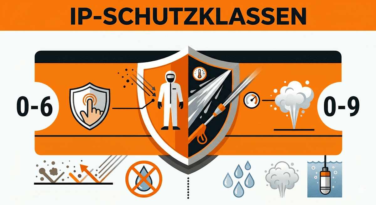 Symbolgrafik zu IP-Schutzklassen